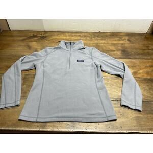 Patagonia Women's M Micro D Lightweight 1/4 Zip Fleece Pullover Thermal Gray